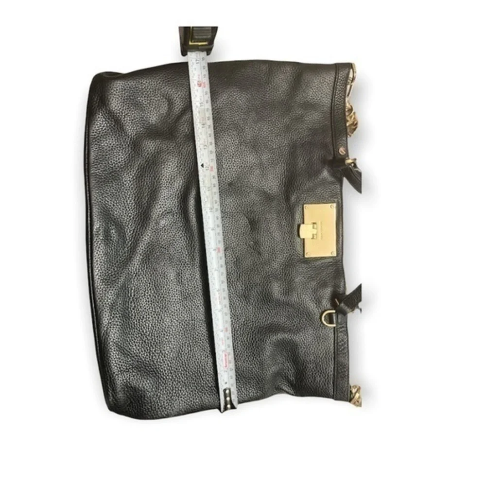 Michael kors black leather two way bag